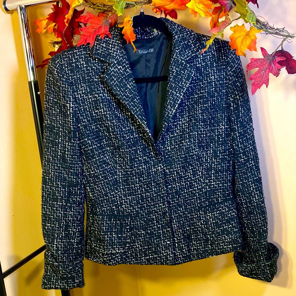 Black tweed blazer